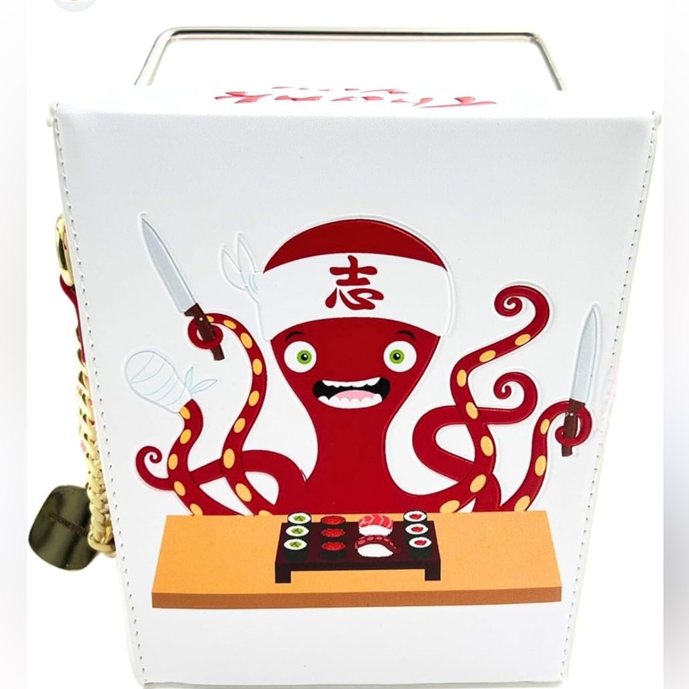 Loungefly Disney Pixar Monsters Inc. Harry Hausen’s Takeout crossbody  Box New!